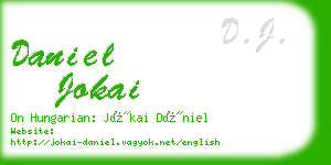 daniel jokai business card